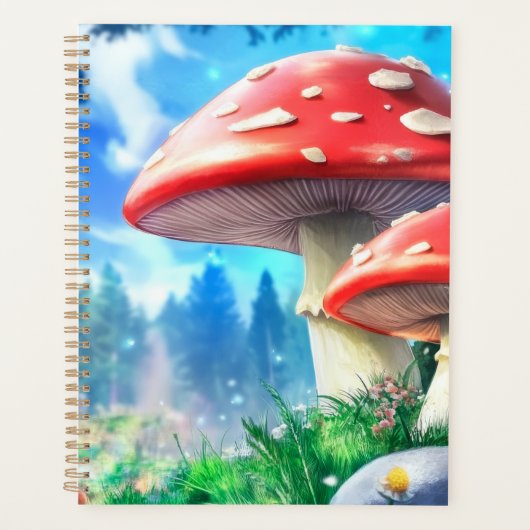 Mushroom Forest Fantasy Art Planner (Voorkant)