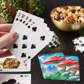 Mushroom Forest Fantasy Art Pokerkaarten (Insitu)