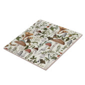 "Mushroom Forrest Beige" keramische Tegel Tegeltje (Zijkant)