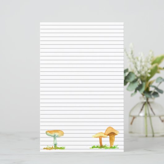 Mushroom Fungi Letter Writing Mycology (Staand voorkant)