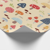 Mushroom Fungi Unisex Woodland Kathrin Legg Cadeaupapier (Hoek)