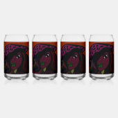 Mushroom Girl Blikvorm Glas (Achterkant)