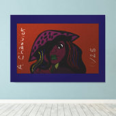 Mushroom Girl Canvas Afdruk (Insitu (Houten vloer))