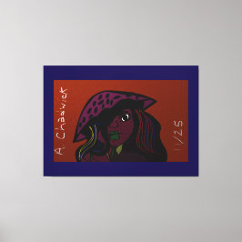 Mushroom Girl Canvas Afdruk