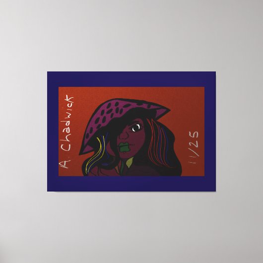 Mushroom Girl Canvas Afdruk (Voorkant)