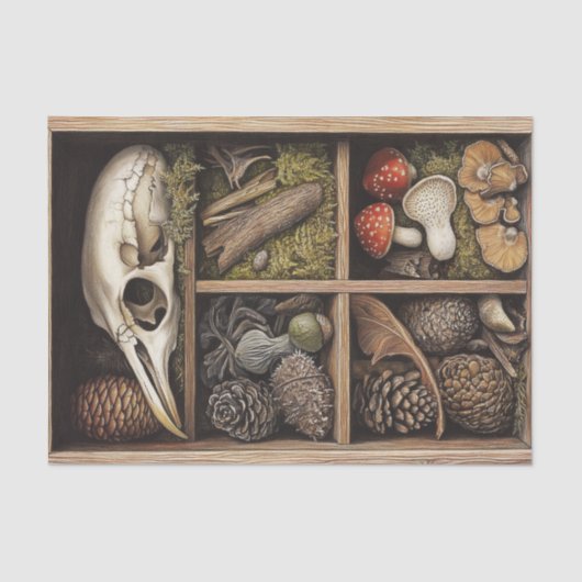 Mushroom Goblincore Witchy Natuur Decoupage Tissuepapier (Voorkant)