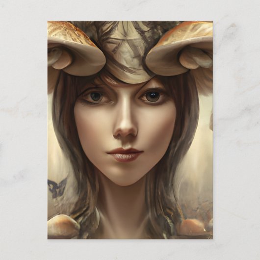 Mushroom Goddess Briefkaart (Voorkant)