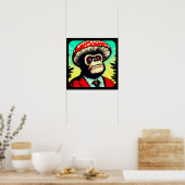 Mushroom Gorilla Poster (Keuken)