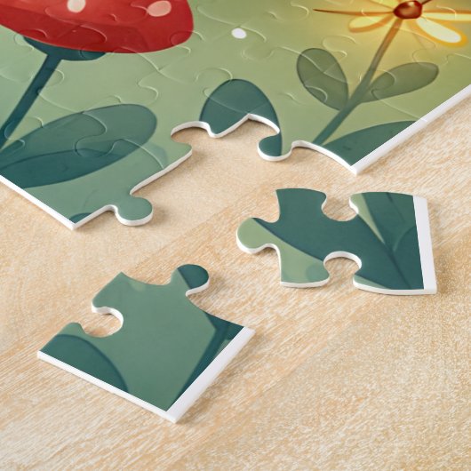 Mushroom Grove Dragon Nap Legpuzzel (Zijkant)