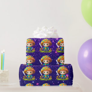 Mushroom Guardian Schattige Charmant Thema Geïnspi Cadeaupapier