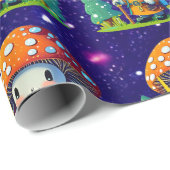 Mushroom Guardian Schattige Charmant Thema Geïnspi Cadeaupapier (Rol Hoek)