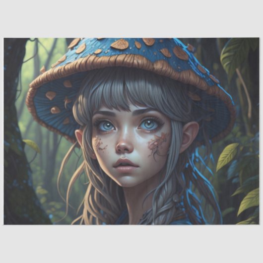 Mushroom Gypsy woman 10 tissue paper Tissuepapier (Voorkant)