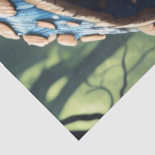 Mushroom Gypsy woman v8 weefselpaper Tissuepapier (Detail)