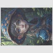 Mushroom Gypsy woman v8 weefselpaper Tissuepapier (Voorkant)