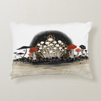 Mushroom Harvest Line Pillow Accent Kussen