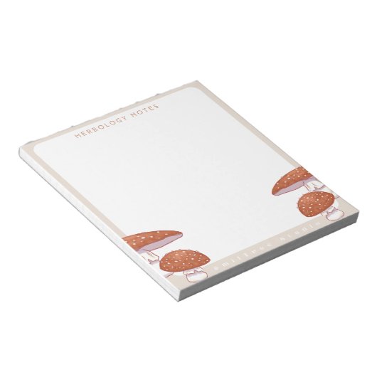 Mushroom Herbology Notitieblok (Schuin)