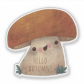 Mushroom Herfst Herfst Seizoen Thanksgiving Sticke Sticker (Voorkant)