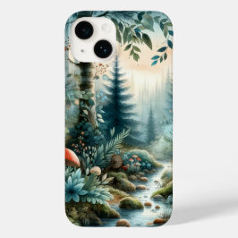 Mushroom Hollow Natuur Forest Creek Case-Mate iPhone 14 Hoesje