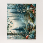 Mushroom Hollow Natuur Forest Creek Legpuzzel (Verticaal)