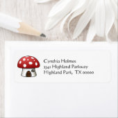 Mushroom House Adresetiketten Etiket (Insitu)