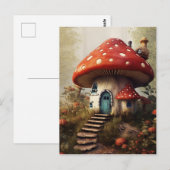 Mushroom House Briefkaart (Voorkant / Achterkant)