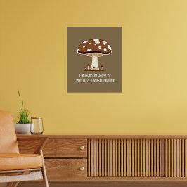Mushroom House Herfst herfst Poster