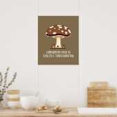 Mushroom House Herfst herfst Poster (Keuken)