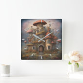 Mushroom House Muur Klok (Huis)
