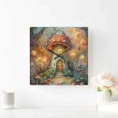 Mushroom House Muur Klok (Huis)