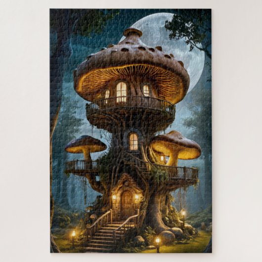Mushroom House Puzzel (Verticaal)