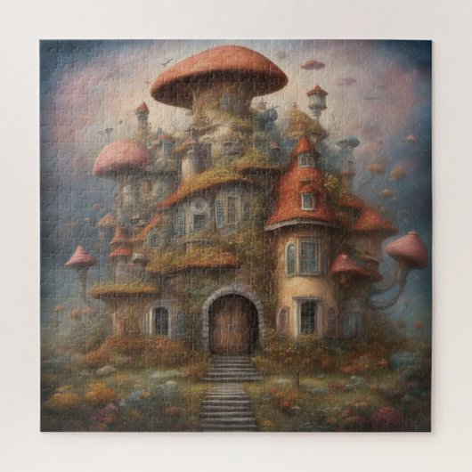 Mushroom House Puzzel Legpuzzel (Verticaal)