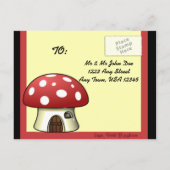 Mushroom House Warming Aankondiging (Achterkant)