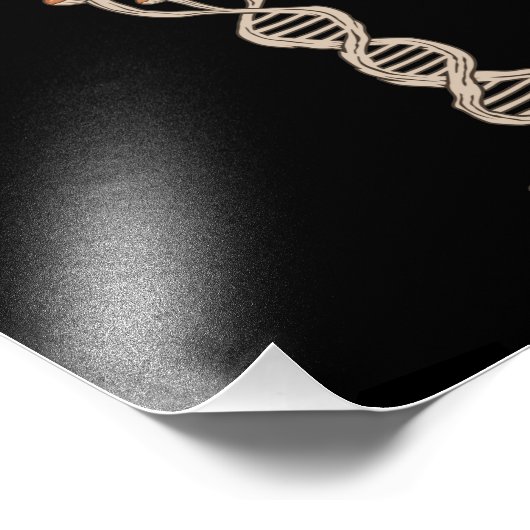 Mushroom Hunting DNA Morels Hunter Mycologist Grap Foto Afdruk (Hoek)