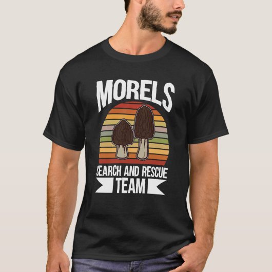 Mushroom Hunting Morels Search And Rescue Team T-shirt (Voorkant)
