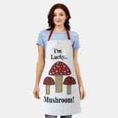 Mushroom Ik ben Lucky Mushroom Schort (Gedragen)
