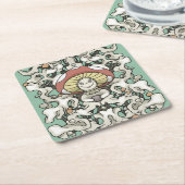 Mushroom Kartonnen Onderzetters (Schuin)