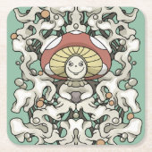 Mushroom Kartonnen Onderzetters (Voorkant)