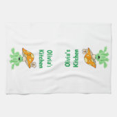 Mushroom Kikker Butterfly Keukenhanddoek (Horizontaal)