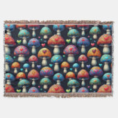 Mushroom Love Deken (Voorkant)