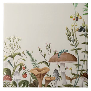 "Mushroom Love" keramische Tegel Tegeltje