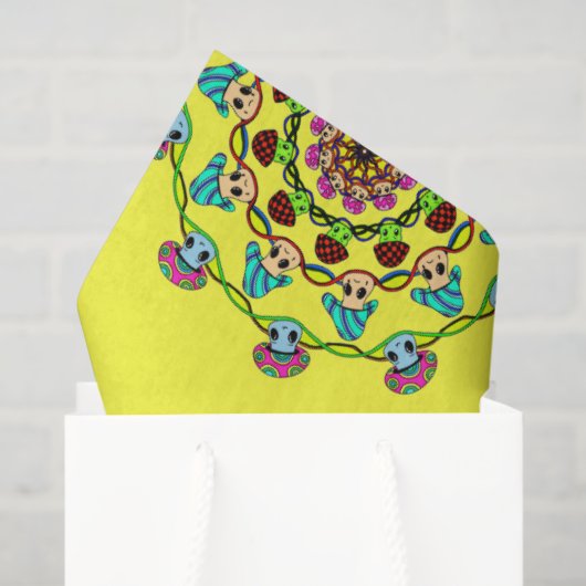 mushroom madness  tissuepapier (Cadeauzakje)