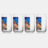 Mushroom Magic: betoverende Forest Glass Tumbler Blikvorm Glas (Links)