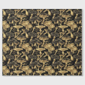 Mushroom Magic Dark Forest Cadeaupapier (Vlak)