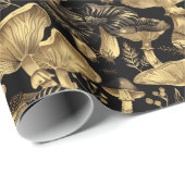 Mushroom Magic Dark Forest Cadeaupapier (Rol Hoek)