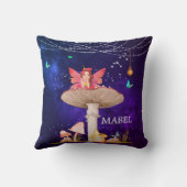 Mushroom Magic Fairy betoverde Schattigee inrichti Kussen (Achterkant)