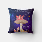 Mushroom Magic Fairy betoverde Schattigee inrichti Kussen (Voorkant)