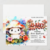 Mushroom Magic wacht op Baby shower Kaart (Voorkant / Achterkant)