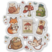 Mushroom Mail Club Stickerblad Sticker (Voorkant)