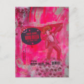 Mushroom Man Mixed Media Collage Briefkaart (Voorkant)