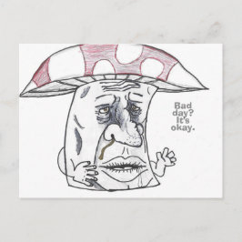 Mushroom Man Therapie Feestdagenkaart